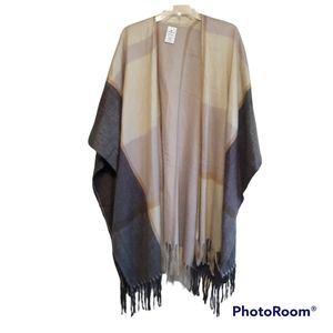 Woolrich cape or poncho